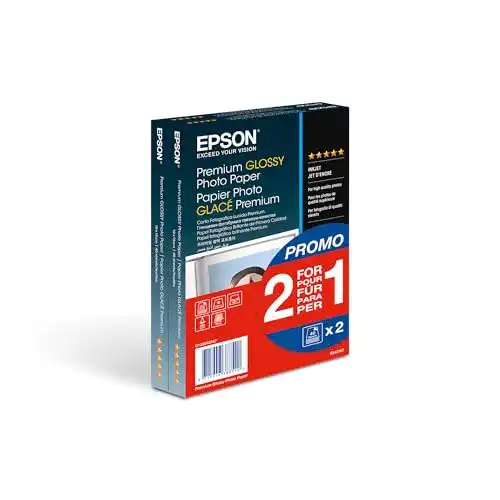 Fotopapier Epson Premium glossy, inkjet A6-Format, 2×40 Blatt