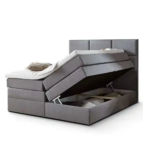 Die beste Boxspringbett 200 x 200 cm Moebella Boxspringbett York 2026 Test Bestseller Boxspringbett 200 x 200 cm Moebella Boxspringbett York
