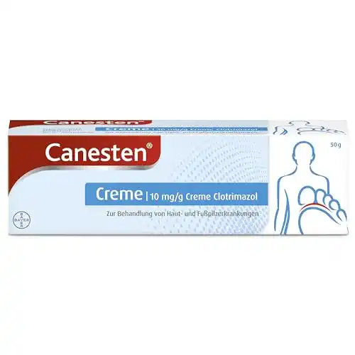 Fußpilz Creme Canesten  Creme gegen Haut- und Fußpilz 50g