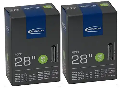 Fahrradschlauch (28 Zoll) Schwalbe Schlauch AV 17 – 28″ – 2er Set