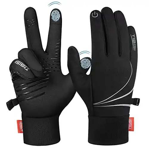 Handschuhe Herren TANSTC Handschuhe Kinder, Winter Winddichte Fahrrad