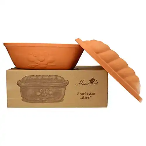 Brotkasten (Keramik) MamboCat Terrakotta-Topf Berti
