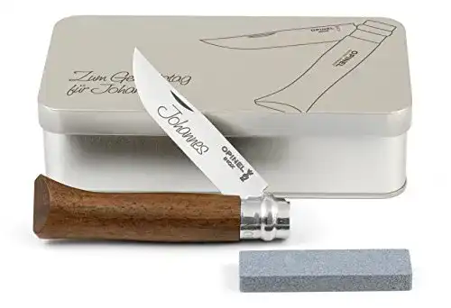 Taschenmesser mit Gravur Opinel No.8 Walnussholz Taschenmesser