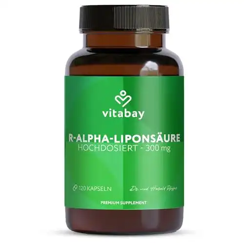 Alpha-Liponsäure vitabay R- 300 mg, 120 vegane Kapseln