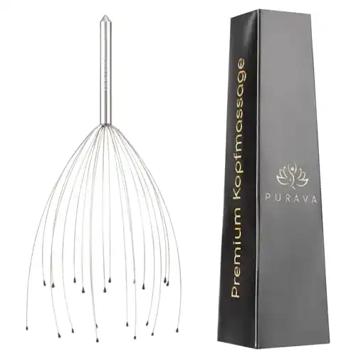Kopfmassage-Spinne PURAVA ® Das Original mit 20 Fingern