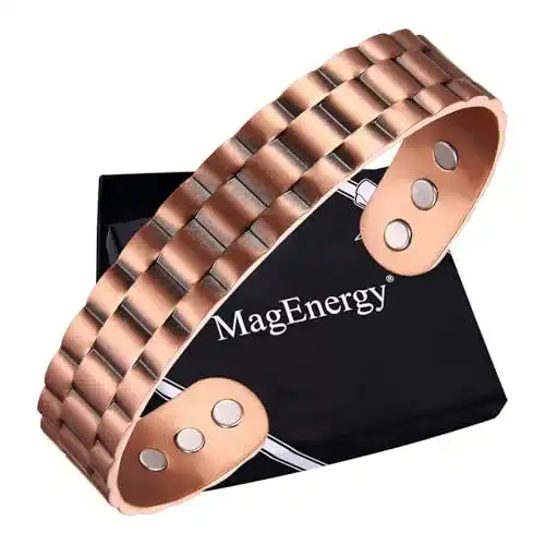 Kupferarmband MagEnergy Herren 99,9% reines Kupfer