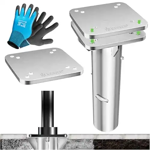Bodenhülse Sonnenschirm KESSER ® Metall Bodenanker