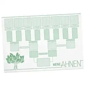 Ahnentafel itenga “Meine Ahnen” 5 Generationen, 250 g/m² Papier