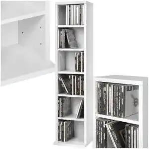 CD-Regal TecTake CD DVD Ständer Regal für bis zu 102 CDs