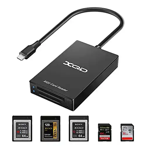 XQD-Kartenleser Rocketek XQD SD-Kartenleser, C Typ XQD
