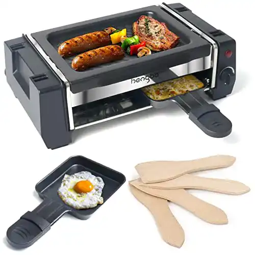 Mini-Raclette HengBO Mini Raclette, für 1 bis 2 Personen, 500W
