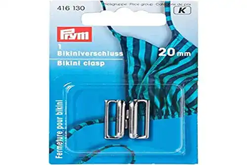 Bikiniverschluss Prym 416130 – Metall silberfarbig 20 mm