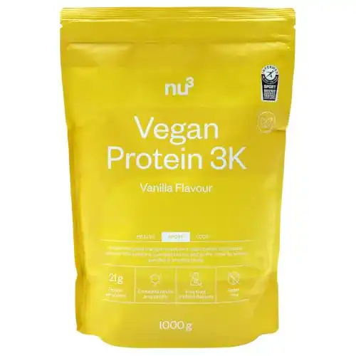 Veganes Proteinpulver nu3 Vegan Protein 3K Shake, 1 kg Vanille
