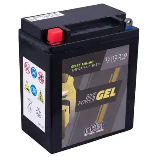 Motorradbatterie 12 V 12 Ah Intact, GEL-Technologie