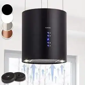 Dunstabzugshaube Umluft mit Aktivkohlefilter Klarstein Inselhaube