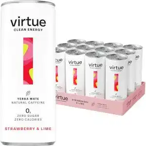 Energy-Drink(s)-ohne-Zucker Virtue Yerba Mate, Natural, 12 x