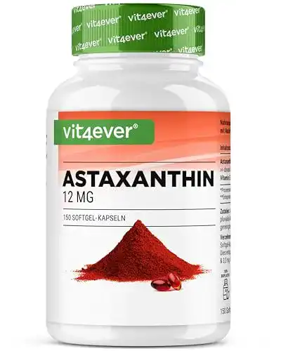 Astaxanthin 12 mg Vit4ever, 150 Softgel Kapseln 10 Monatsvorrat