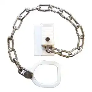 Türkette Asec Sicherheitskette, UPVC, Rechtsseitig, Mit Ring