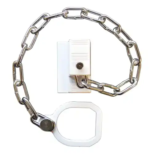 Türkette Asec Sicherheitskette, UPVC, Rechtsseitig, Mit Ring