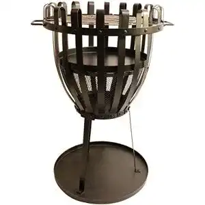 Feuerkorb Mediablue Metall Ø48cm, 68cm hoch, Grill Feuerstelle