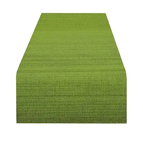 Tischläufer Delindo Lifestyle Samba, grün, 40×140 cm, Fleckschutz