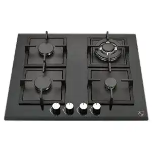 Gaskochfeld 4-flammig K&H ® 4 Zonen Glas Gaskochfeld 60cm