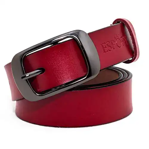 Gürtel Damen ESPOFY Damen Gürtel Echt Leder Gürtel