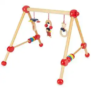 Spielbogen Bieco Spieltrapez, Figuren, Rasseln, Kugeln, Holz