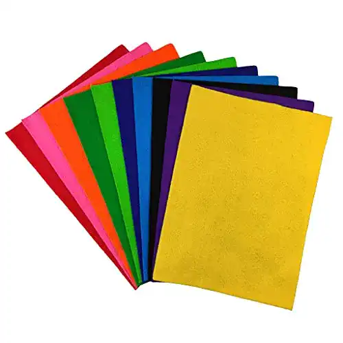 Die beste Filzstoff Netuno 10 x Deko Filz Bunt A4 1mm Bastelfilz zum Dekoration 2026 Test Bestseller Filzstoff Netuno 10 x Deko Filz Bunt A4 1mm Bastelfilz zum Dekoration
