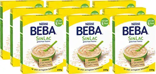 Getreidebrei BEBA Nestlé SINLAC glutenfreier Reisbrei, 9 x 250g