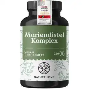 Mariendistel-Kapseln Nature Love ® Mariendistel, 120 Kapseln