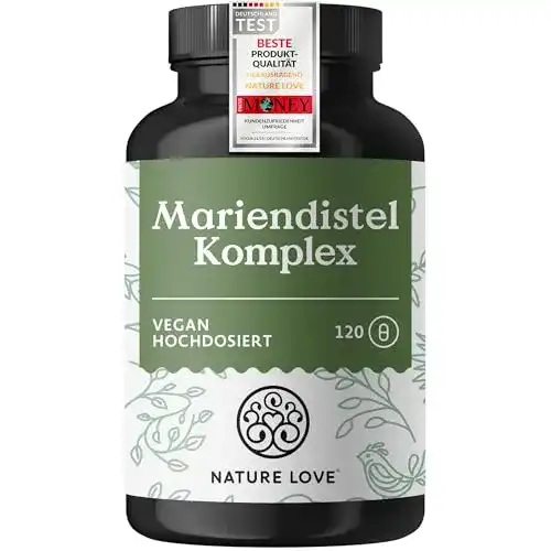 Mariendistel-Kapseln Nature Love ® Mariendistel, 120 Kapseln
