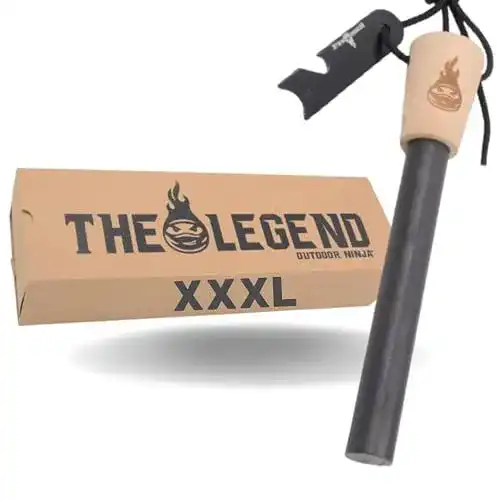Die beste Feuerstahl OUTDOOR NINJA The Legend XXXL FireSteel 2026 Test Bestseller Feuerstahl OUTDOOR NINJA The Legend XXXL FireSteel