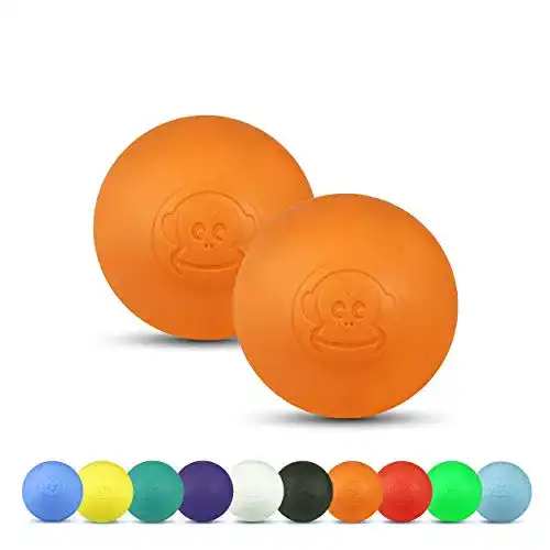Massageball Captain LAX Original, Lacrosseball 2er Set, 6 x 6 cm