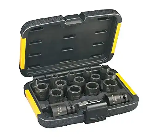 Schlagschrauber-Nüsse DEWALT Steckschlüssel-Set 17-tlg.