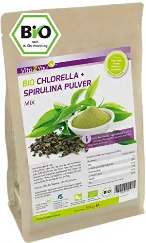 Spirulina-Chlorella Vita2You BIO Chlorella + Spirulina Mix 500g