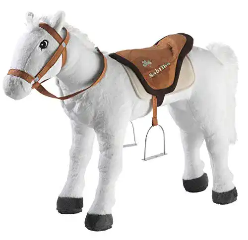 Stehpferd Bibi & Tina 736078 Plüschtier, Pferd, Reittier, Creme