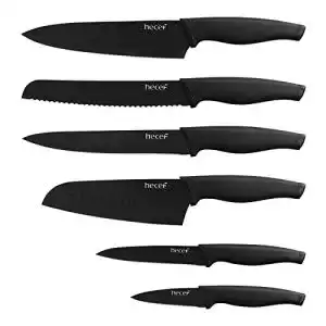 Messerset hecef Schwarz Oxid von 6