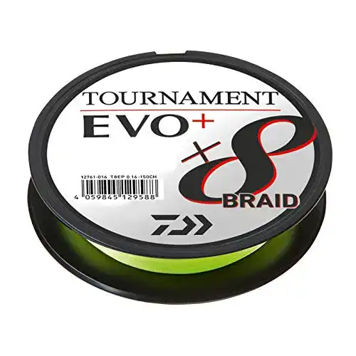 Die beste Daiwa geflochtene Schnur Daiwa Tournament X8 Braid EVO+ 0,08mm 135m 2026 Test Bestseller Daiwa geflochtene Schnur Daiwa Tournament X8 Braid EVO+ 0,08mm 135m