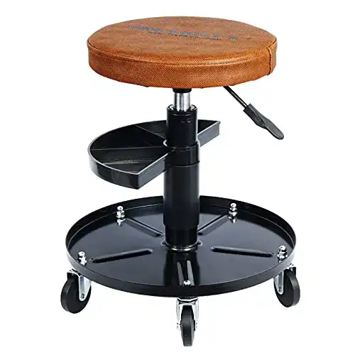 Die beste Werkstatthocker HASKYY Rollhocker, Höhe 430-580mm 2026 Test Bestseller Werkstatthocker HASKYY Rollhocker, Höhe 430-580mm