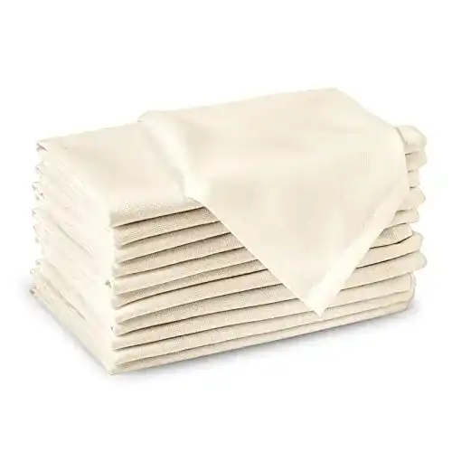 Stoffservietten Encasa Homes Einfarbig Servietten 12er-Set