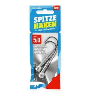 Angelhaken Lieblingsköder Spitze Haken 5/0, 2 Jighaken