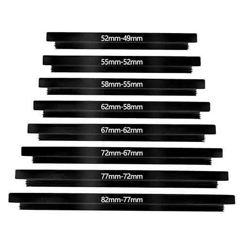 Filteradapter Belmalia 8 Step-DOWN-Ringe Set