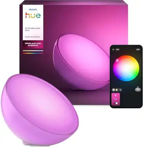 Stimmungslicht Philips Hue White & Col. Amb. LED Tischleuchte Go