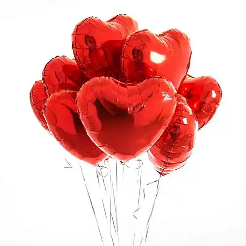 Herzluftballons envami ® Herzballons Folienluftballons 10 STK.
