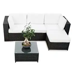 Garteneckbänke XINRO® erweiterbar 15tlg. Balkon Polyrattan
