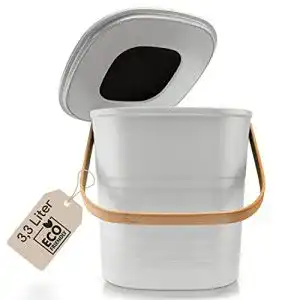 Biomülleimer JELLA ® Komposteimer mit Deckel 3.3L betongrau