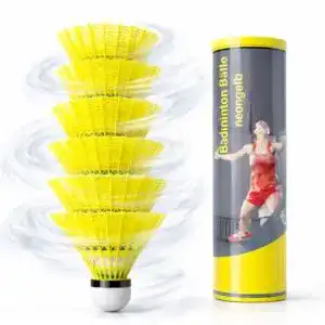 Badminton-Bälle TK Gruppe Timo Klingler 12x Federbälle gelb