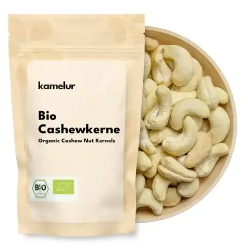 Die beste Cashewkerne Kamelur 1kg BIO Rohkost - Ganze Cashew Nüsse 2026 Test Bestseller Cashewkerne Kamelur 1kg BIO Rohkost – Ganze Cashew Nüsse