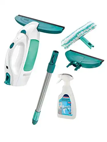Fenstersauger Leifheit Set Dry and Clean mit Stiel und Einwascher